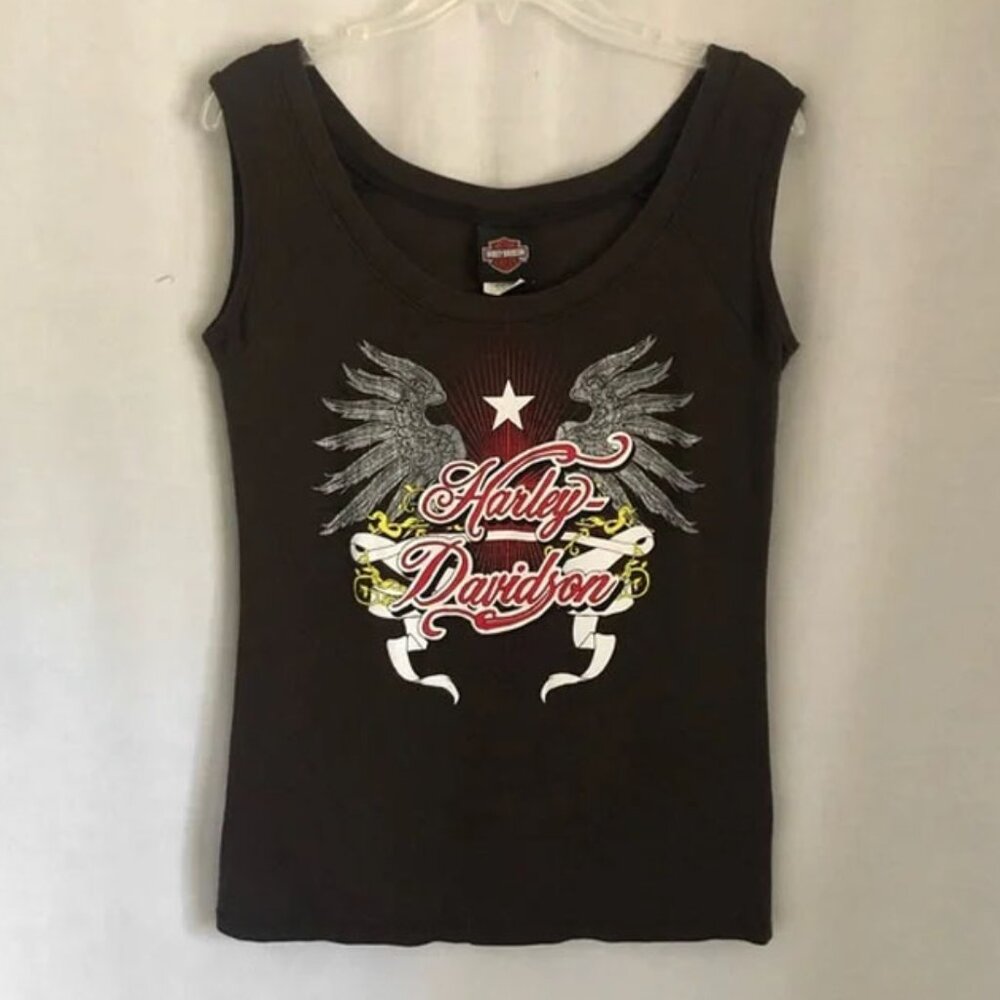 Harley Davidson Bravado Graphic Top Twin Cities Women's Large
